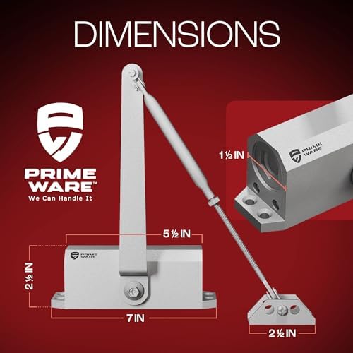 primeware dc-300 adjustable automatic door closers for home on a desk or shelf