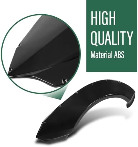 GRAND ORANGE 4pcs Fender Flares with Front Canards Compatible with Chevy Camaro ZL1 2010 2011 2012 2013 2014 2015 MB Style