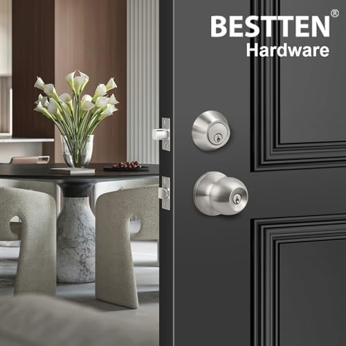 bestten 2 pack all keyed same exterior door, view 9