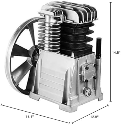 Vevor Air Compressor Pump 3HP 11.8CFM, 115PSI Single Stage Twin Cylinder Alum...