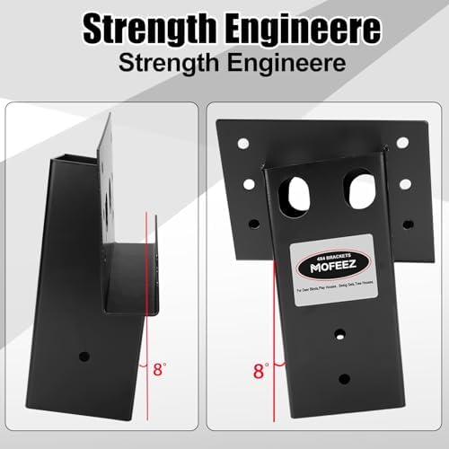 mofeez outdoor 4x4 compound angle brackets for deer, close-up detail