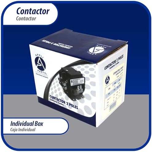 appli parts apac-240240 heavy duty contactor 2 poles showing dimensions