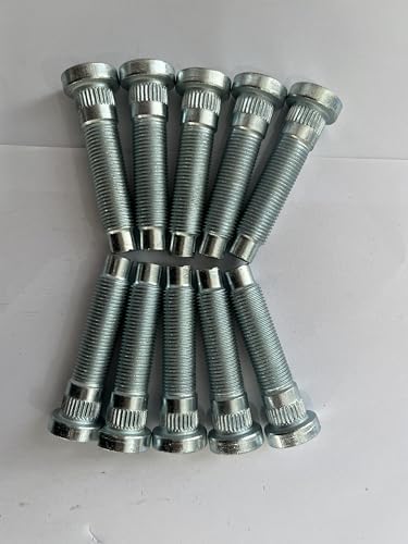 10 PCS 1/2-20 Serrated Wheel Stud Bolts 610-523 0.56 in. Knurl, 2.3 in. Length Compatible with 2005-2014 Ford Mustang Front Hub