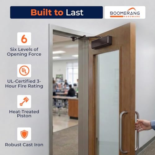 boomerang d9016 extra heavy-duty designer auto commercial door on a desk or shelf