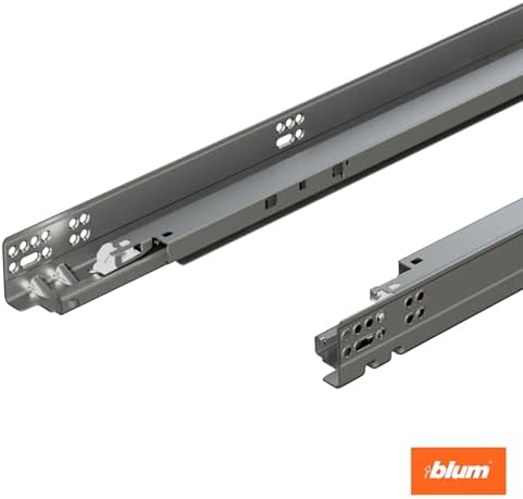 blum tandem plus blumotion 21" undermount drawer slides showing dimensions