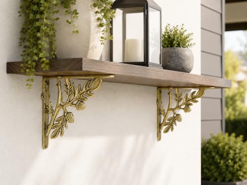 nach decorative shelf brackets, 4 pack of 7 on a desk or shelf