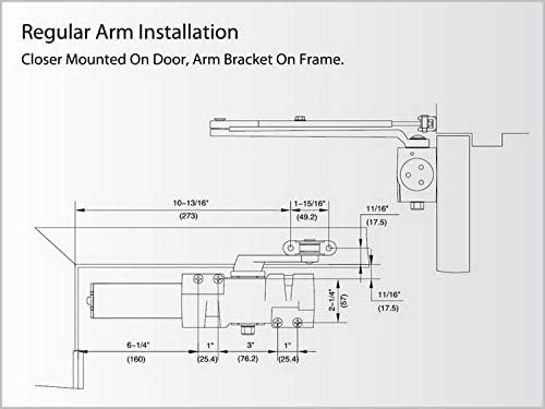 clg hardware extra heavy duty commercial door closer on a desk or shelf