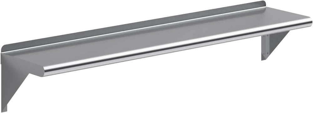 AmGood 48" Long X 10" Deep Stainless Steel Wall Shelf | NSF Certifi...