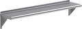 AmGood 48" Long X 10" Deep Stainless Steel Wall Shelf | NSF Certified |