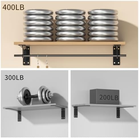 13.5x5.6in heavy duty closet rod bracket support 400lbs(2pc, close-up detail