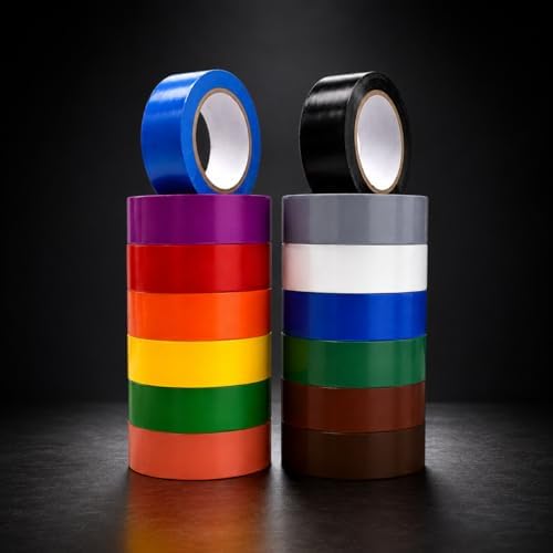 WOD VTC365 Black Vinyl Pinstriping Tape, 1/4 inch x 36 yds. for School Gym Marking Floor, Crafting, & Stripping Arcade1Up, Vehicles and More