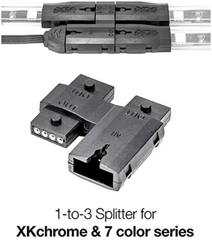 XKGLOW 4pin 1-to-3 Splitter for XKchrome & 7 Color Series