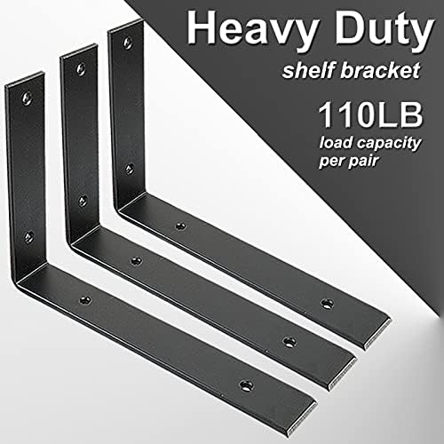 shelf brackets 10 inch wall l brackets 8pcs, close-up detail