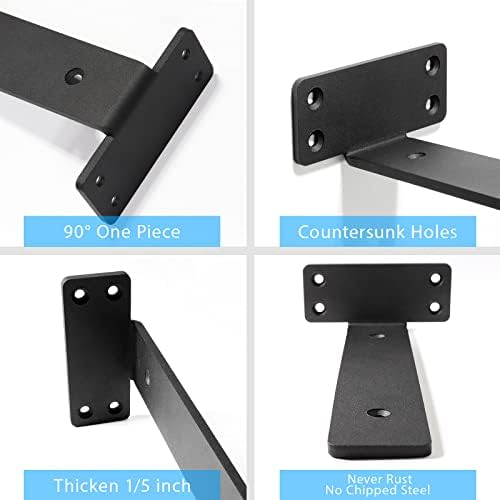 shelf brackets floating shlef brackets 12-inch 6-packs, 1/5-inch, close-up detail