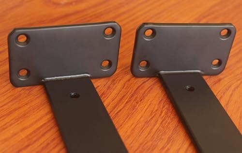 9 inch black hidden l shelf bracket (1/5, main product view