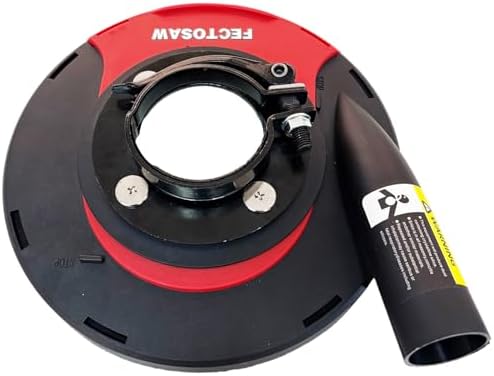 dust shroud for angle grinder with diamond grinding, close-up detail