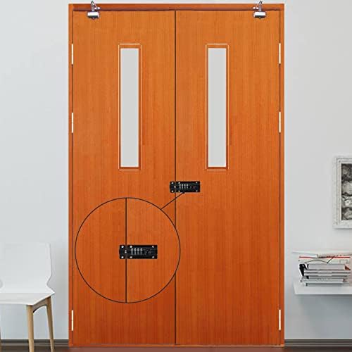 4-digit combination slide lock solid combination bolt latch on a desk or shelf