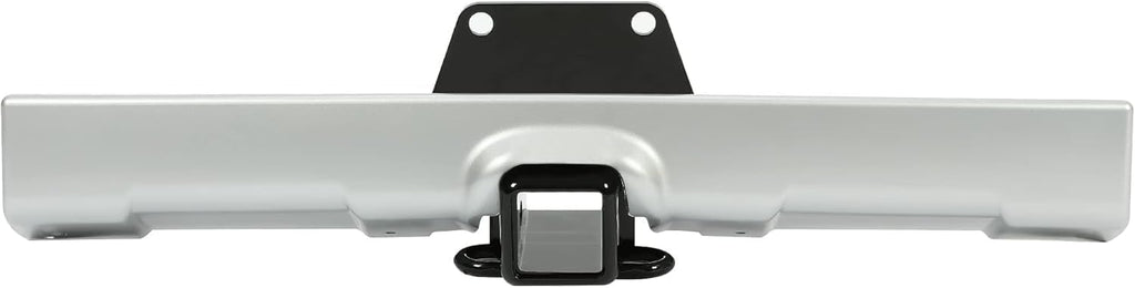 HECASA Trailer Hitch & Bumper Panel Compatible with 2007-2014 Toyota FJ Cruiser Replacement for PT228-60060 Steel & Plastic Powder Coated & Painted Black Hitch & Silvery Panel