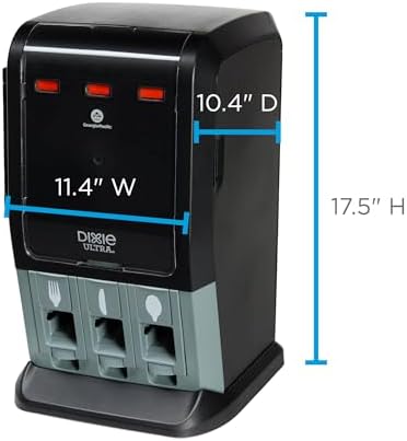dixie ultra® smartstock® mini tri-tower cutlery dispenser by, close-up detail