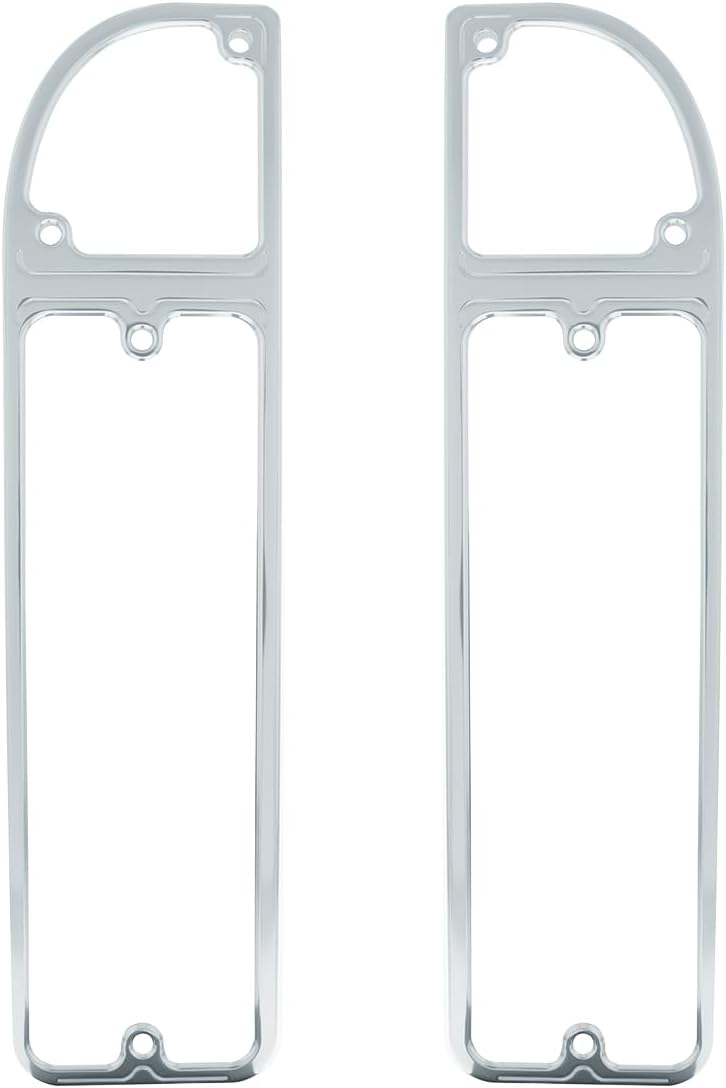 United Pacific 110597 Clear Anodized Billet Aluminum Taillight Bezels for 1967-72 Chevrolet & GMC Fleetside Trucks, CNC Aluminum – ONE Set (Pack of 2)