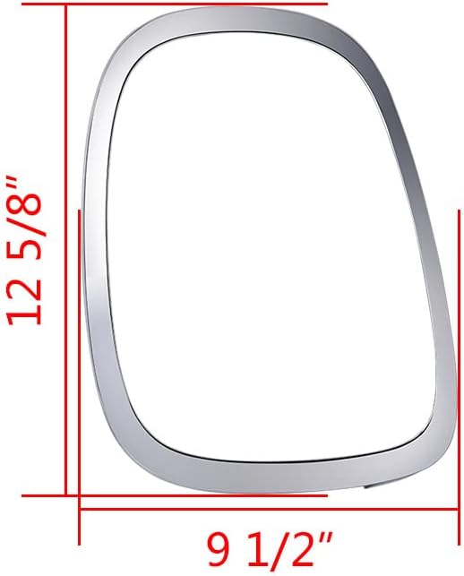 Compatible with 2014-2023 BMW Mini Cooper F55 F56 F57 MC2812101 MC2813101 Taillight Trim Ring Driver Passenger Sides (Glossy Black)