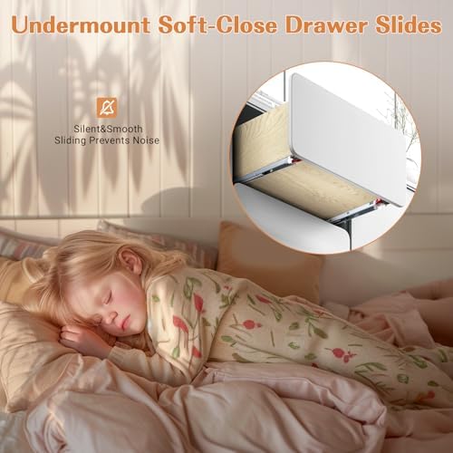 probrico 10 pairs 21 inch undermount drawer slides showing dimensions
