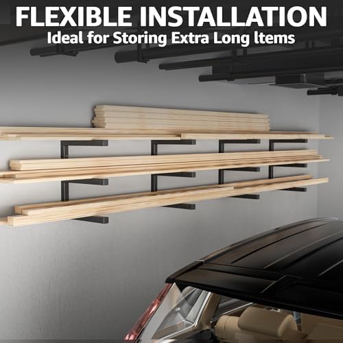 yyr wood organizer and lumber storage rack wall, package contents