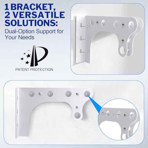 steel closet shelf with hanging rod, 40-73'' expandable shown in use