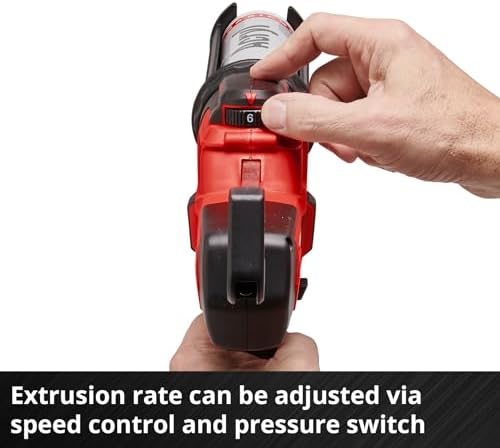 einhell battery cartridge gun te-sg 18/10 li-solo power showing dimensions