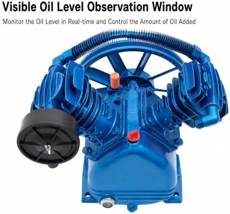 air compressor pump head 175psi 3hp 850rmp twin on a desk or shelf