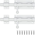barrel bolt door latch with padlock hole, thickened, main product view