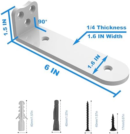 eurydice heavy duty floating shelf brackets, 1/4 in shown in use