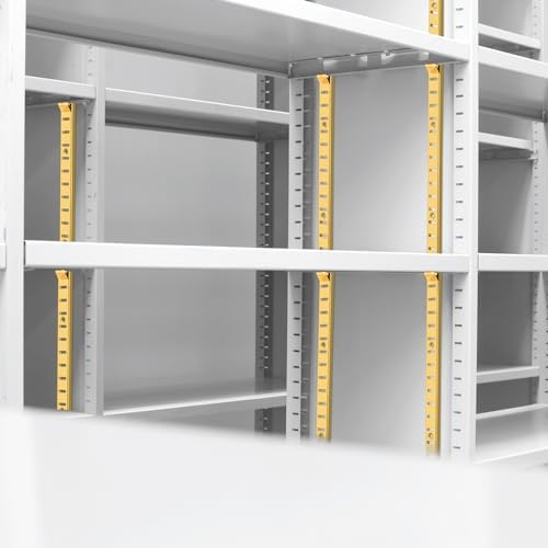 yaocom 6 pcs 36 inch shelf pilaster metal on a desk or shelf