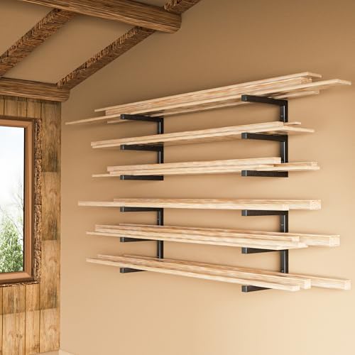 yyr wood organizer and lumber storage rack wall on a desk or shelf