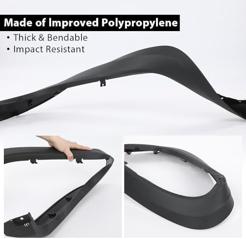 G-PLUS Fender Flares | Compatible with Chevy Silverado 1500 2019-2023 Wheel Flares Not Fit Dually models (Textured Factory Style 4 PCS)