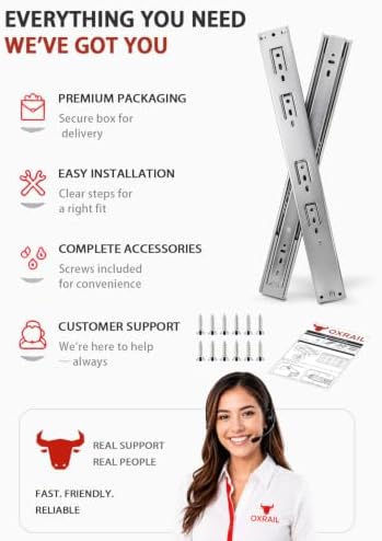 soft close drawer slides 22 inch side mount, view 9