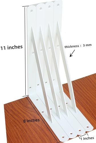 l11 x h 8" white heavy duty shelf shown in use