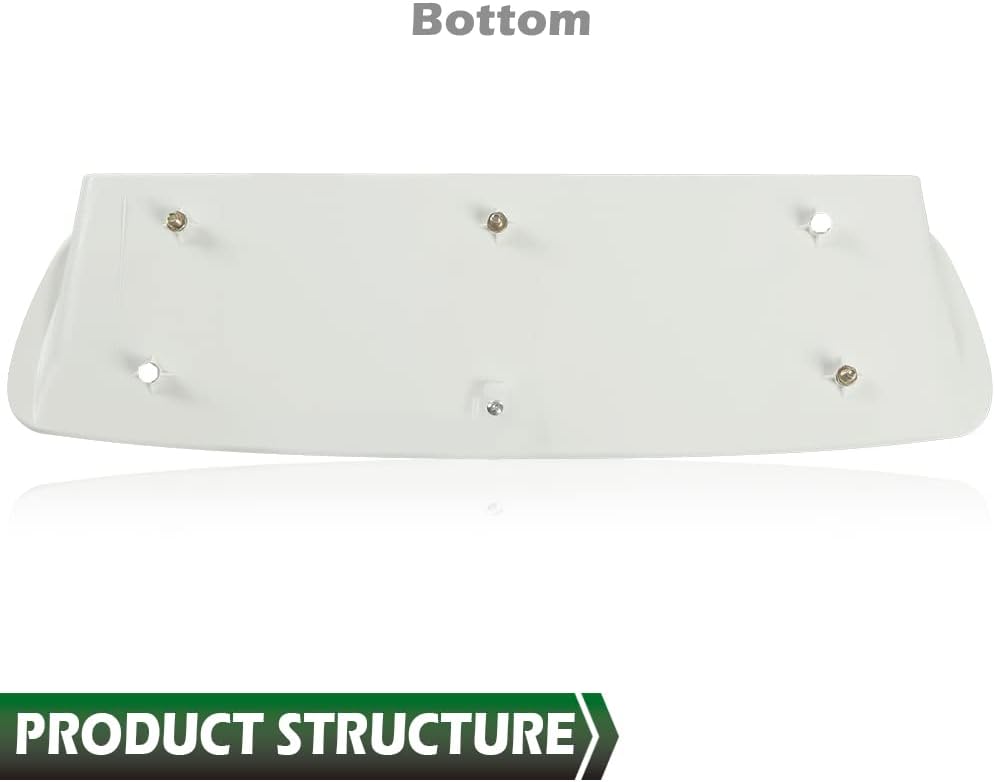 GRAND ORANGE Hood Scoop Kit Compatible with Toyota Tacoma 2005 2006 2007 2008 2009 2010 2011 Hood Bulge Kit Color Code 040 Super White 7618135050A1
