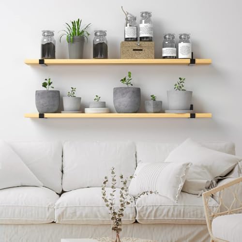 luckin 12 inch wall shelf brackets (fit 11.25" shown in use