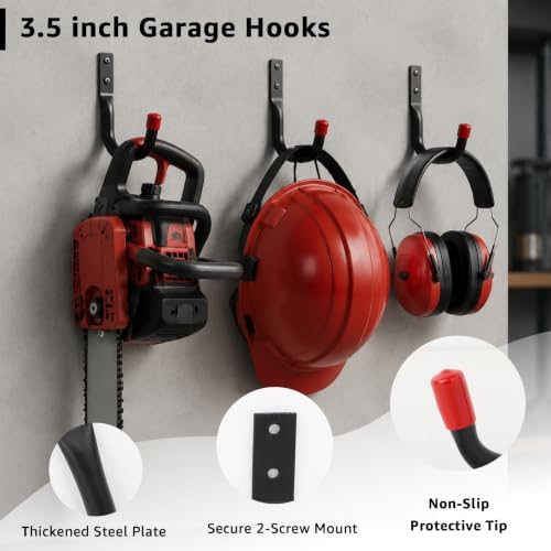 30-piece garage organization kit, 24-pack heavy duty 3.5”, close-up detail
