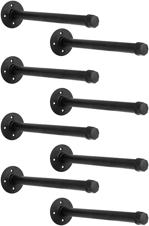 10 inch industrial pipe shelf brackets set of, main product view