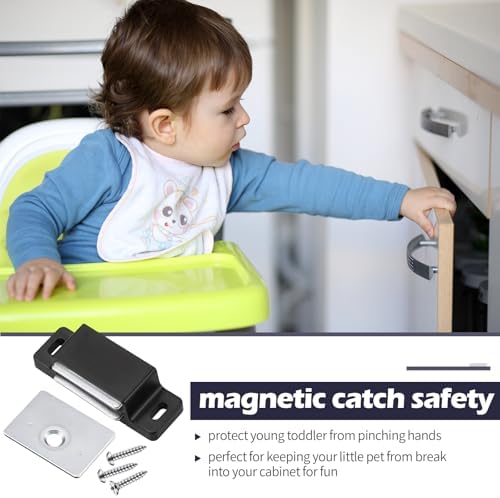 moxweyeni 24 pack cabinet magnets magnetic door catch on a desk or shelf