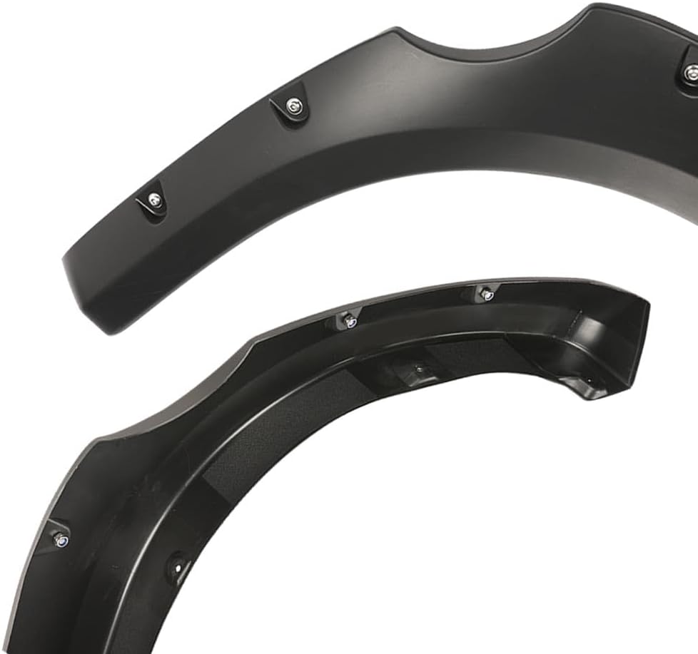 ANDPLAY Pocket-Riveted Fender Flares 4PCS Smooth Wheel Cover Protector | Compatible with Toyota Tundra 2007-2013, Paintable Matte Wheel Arch Cover Trim 5054781AB, AH 55054780A