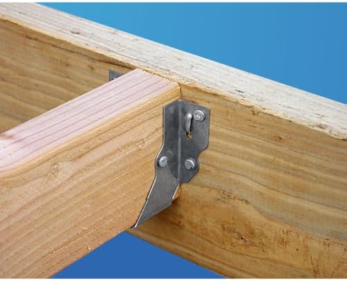 simpson strong-tie lu26 light face-mount joist hanger, close-up detail