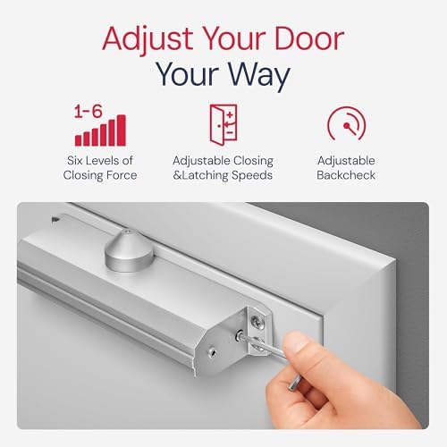 lawrence medium/heavy duty door closer commercial grade 1, close-up detail