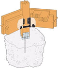 simpson strong-tie aba46z aba zmax galvanized adjustable standoff, main product view
