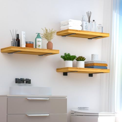 12 inch black hidden l shelf bracket (1/5, main product view