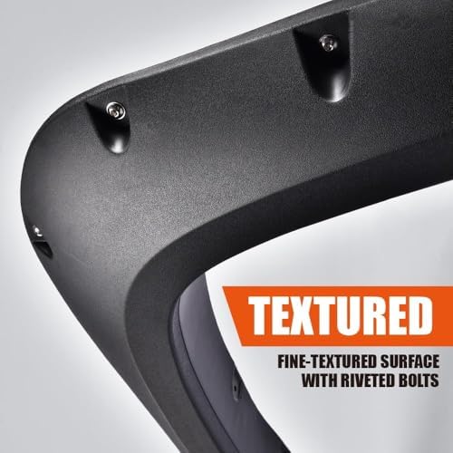 4PCS Fender Flares Compatible Chevy Silverado 2500HD 3500HD 2014-2018,Only Fit 6.5ft & 8ft Long Bed Models Wheel Trim Accessories