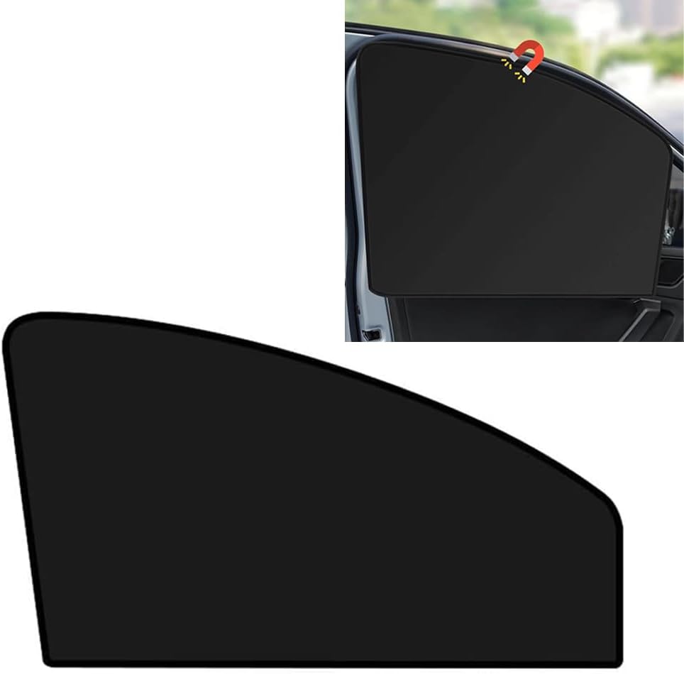 Car Side Window Sun Shades, Window Sunshades Privacy Curtains, 100% Block Light for Breastfeeding, Taking a nap, Changing Clothes, Camping (Front Seat 2pcs)