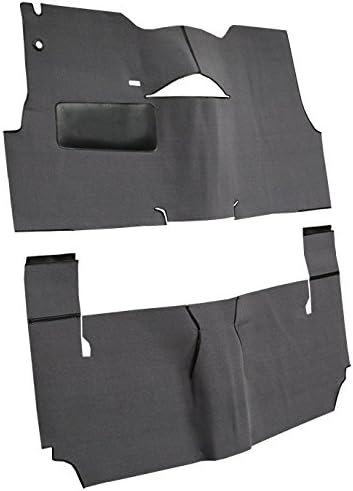 Black Loop Cut and Sewn Replacement Carpet Compatible with 1955 Chevy Bel Air 2 Door Hardtop with Bench Seat